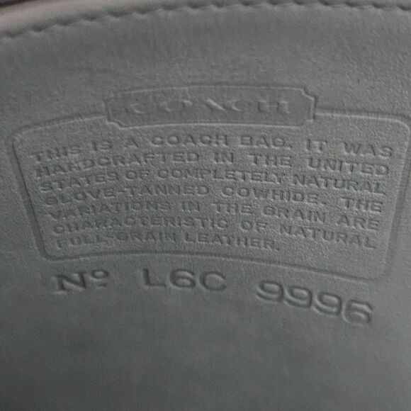 Vintage Coach Frame Pouch Shoulder Bag Purse in Seafoam Leather - Picture 8 of 8